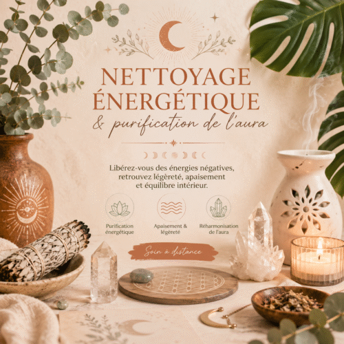 NETTOYAGE ÉNERGÉTIQUE ET PURIFICATION DE L'AURA