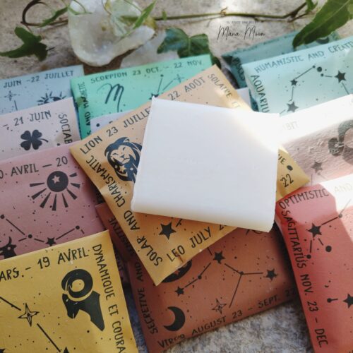 Savon astrologique 40g – savon solide parfumé selon les signes astrologiques – pour visage, mains et corps