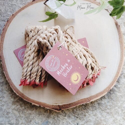 Mèches à brûler artisanales népalaises enroulées à la main sur papier de riz