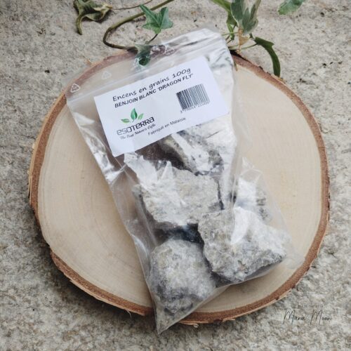 encens en grains Benjoin Blanc purification protection spiritualité