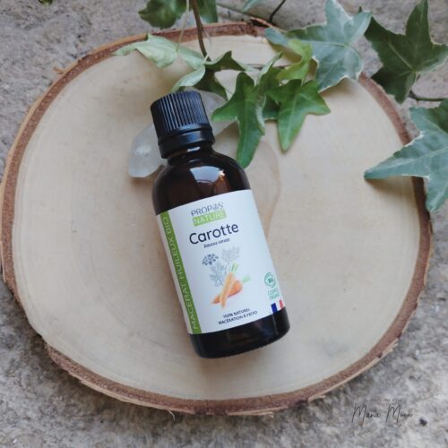 macérât huileux de carotte bio, 50ml, éclat et bonne mine naturelle