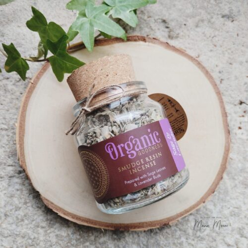 encens résine sauge lavande pot en verre purification 25 g