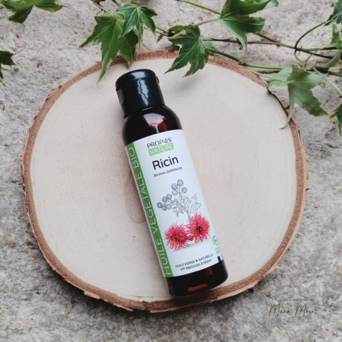 Huile végétale de ricin BIO – flacon 100ml fortifiant cheveux, cils et ongles