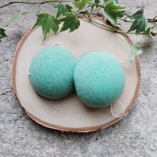 éponge konjac verte purifiante