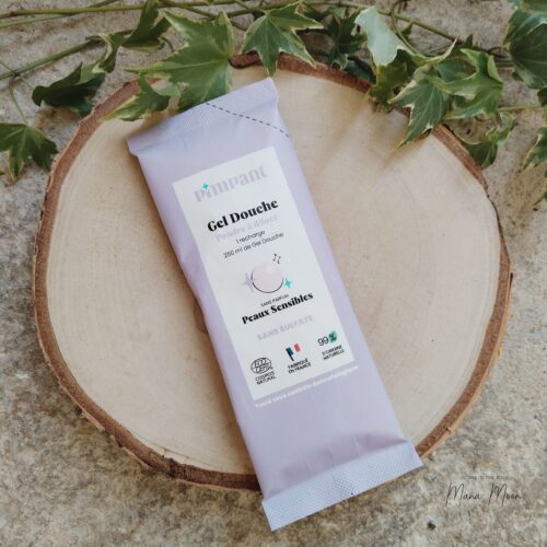 gel douche en poudre PIMPANT peaux sensibles 250 ml recharge écologique