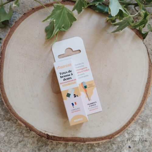 tête rechargeable brosse à dents PIMPANT bois de charme
