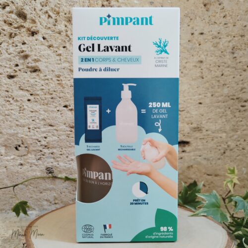 kit gel lavant 2-en-1 corps et cheveux PIMPANT 300 ml recharge écologique
