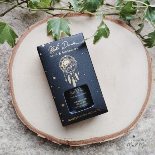 huile parfumée Boho Dreams – myrrhe et bois de santal – ambiance cocooning et spirituelle