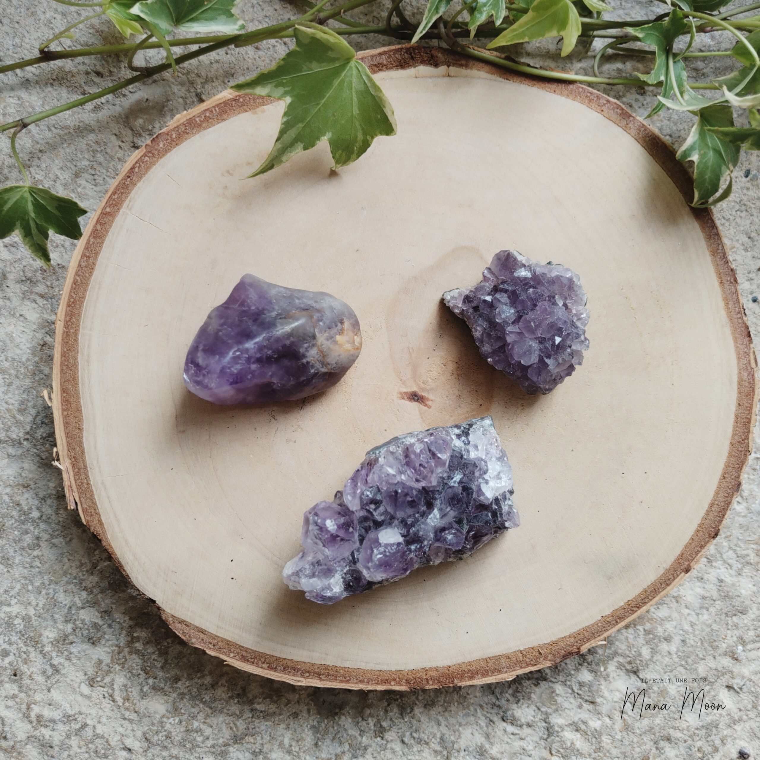 InCollage_20251107_132413912 galet et pierre brute d'améthyste