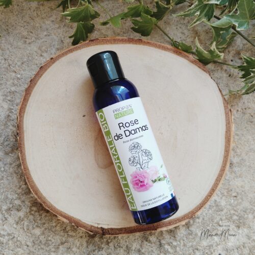 Flacon hydrolat rose de damas 100ml eau florale tonique naturelle