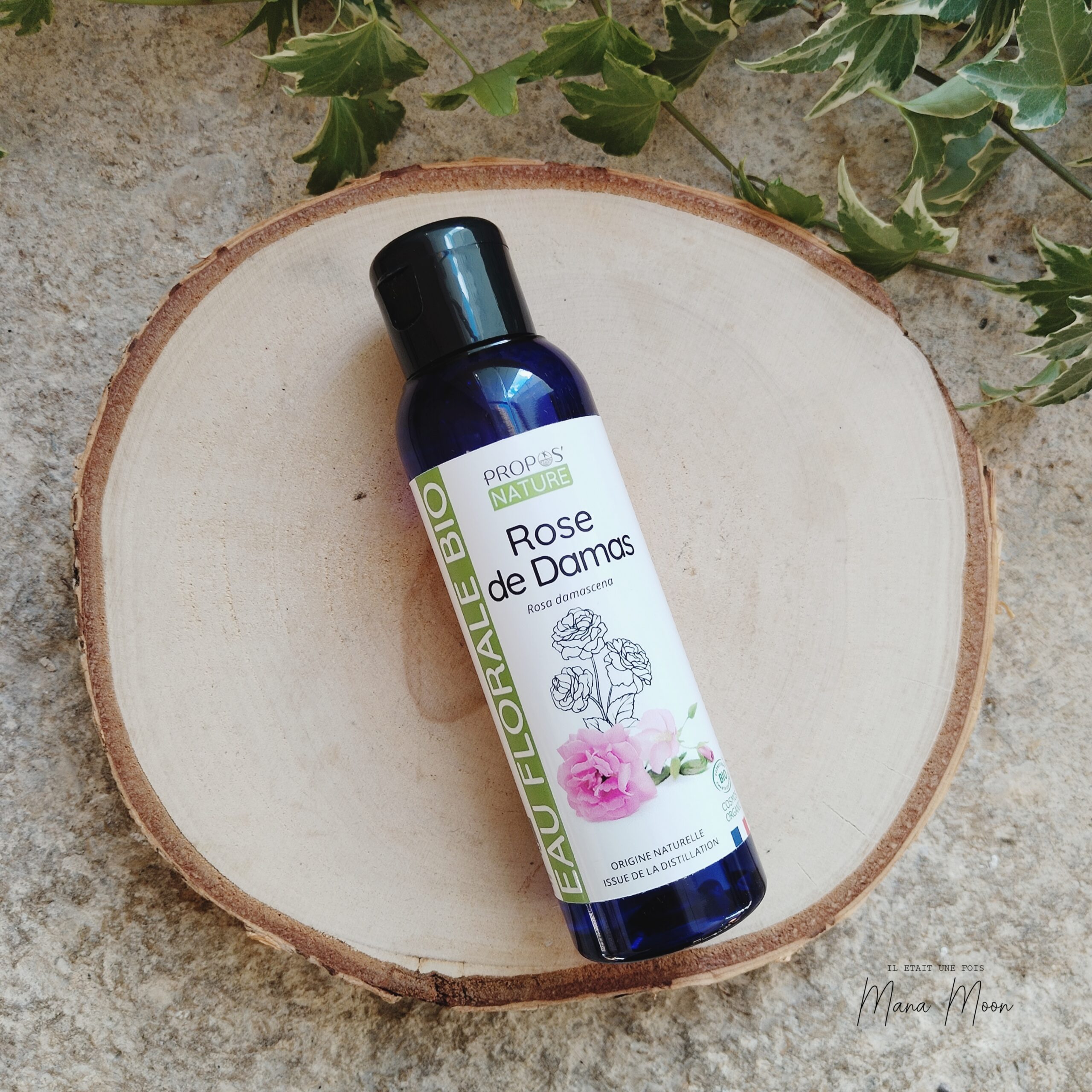 Flacon hydrolat rose de damas 100ml eau florale tonique naturelle
