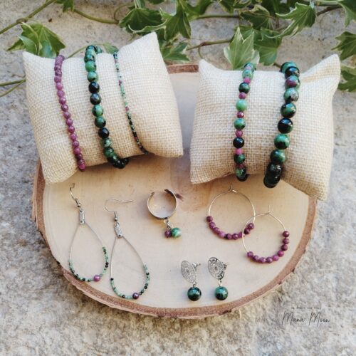Bijoux en Rubis Zoïsite – Collection RUBIS Il était une fois Mana Moon