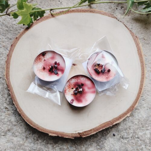 chauffe plats parfum marché de noël avec éclats de grenat