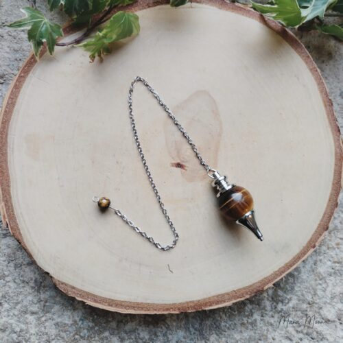 pendule oeil de tigre sphère