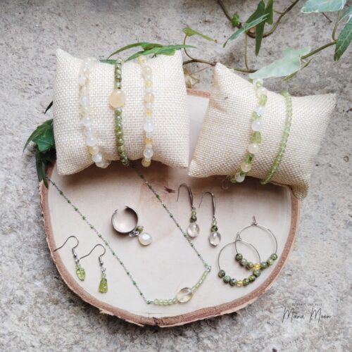 Bijoux en citrine et péridot – Collection Abondance