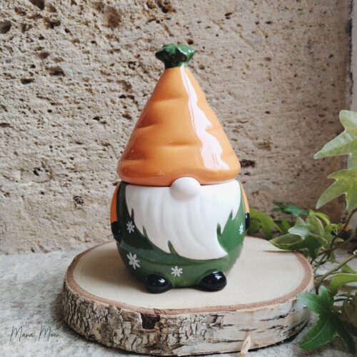 Brûleur à parfum gonk carotte en céramique pour huiles parfumées et fondants de cire