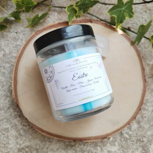 Bougie artisanale Ostara parfum lavande rose jasmin