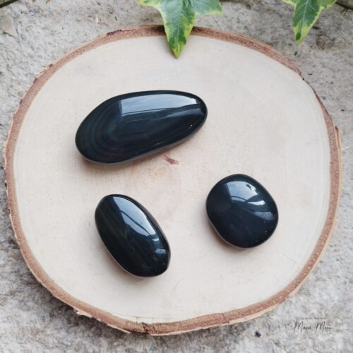 galets d'obsidienne oeil céleste