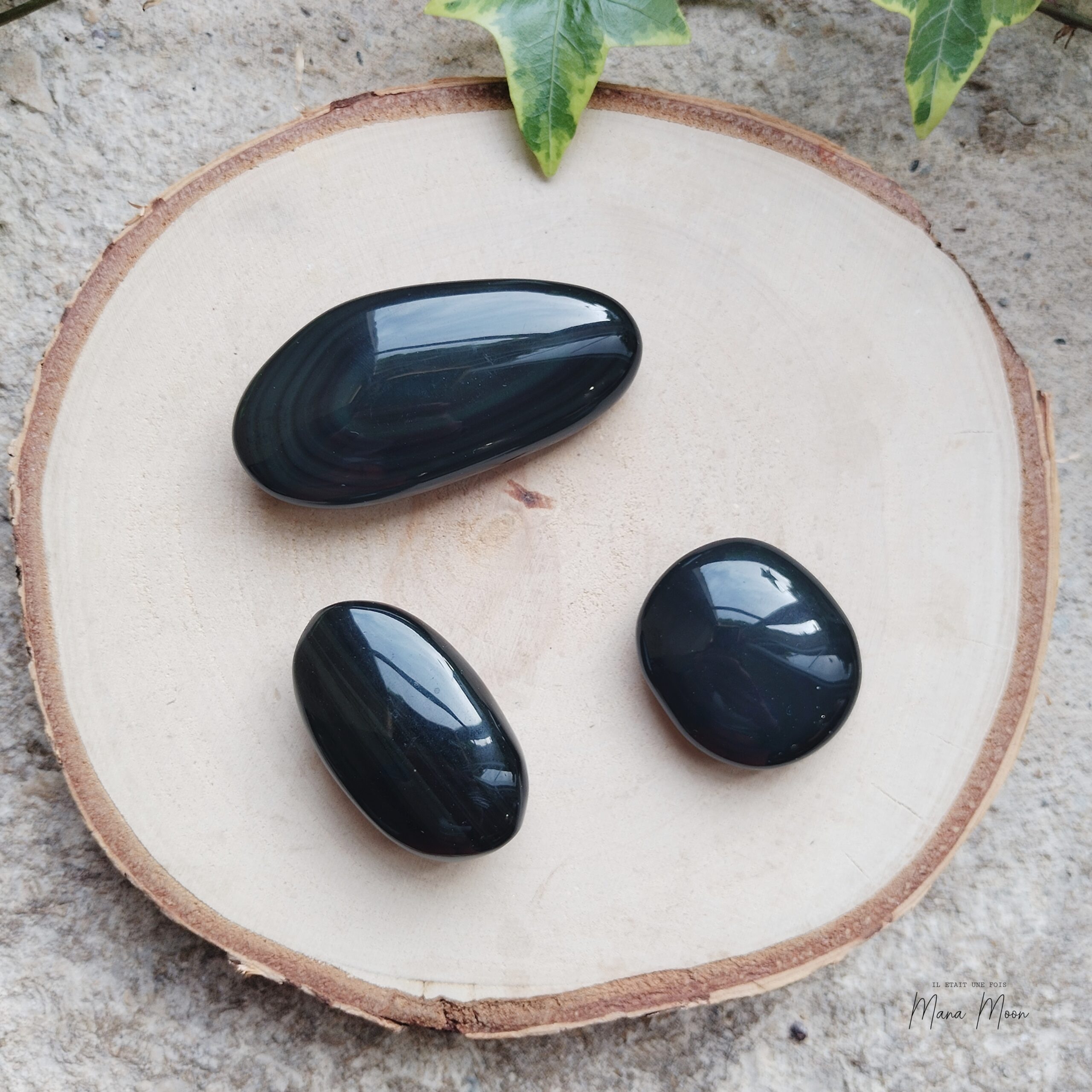 galets d'obsidienne oeil céleste