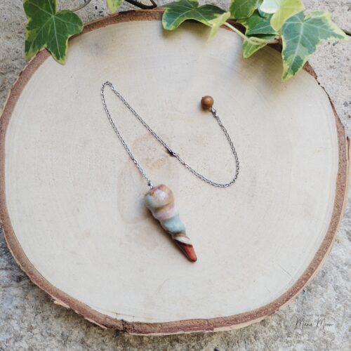 Pendule en Bois Fossilisé – Ancrage & sagesse ancestrale