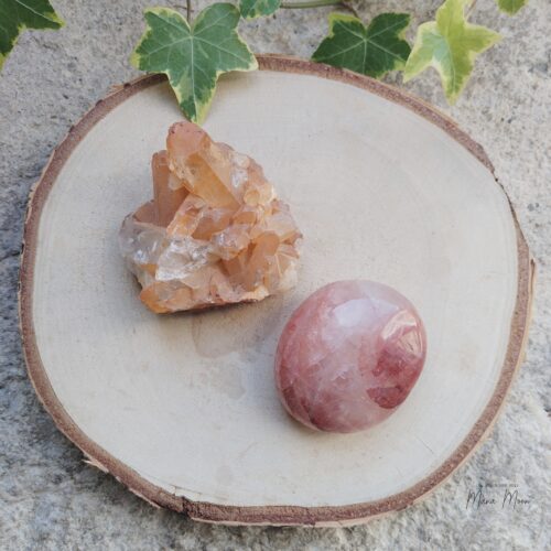 Galet et géode de Quartz hématoïde