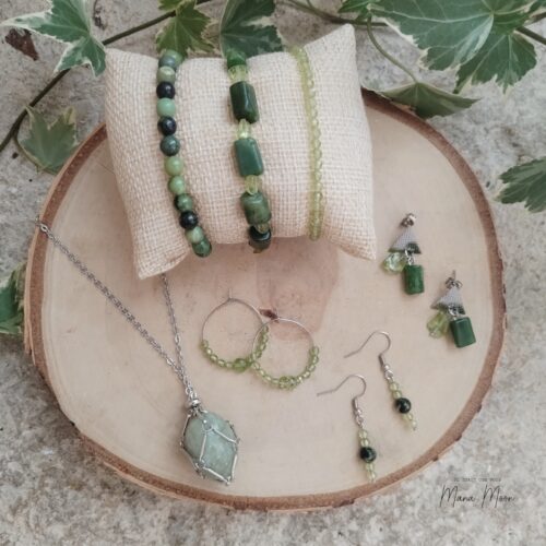 Bijoux en jade et péridot – Collection Fée