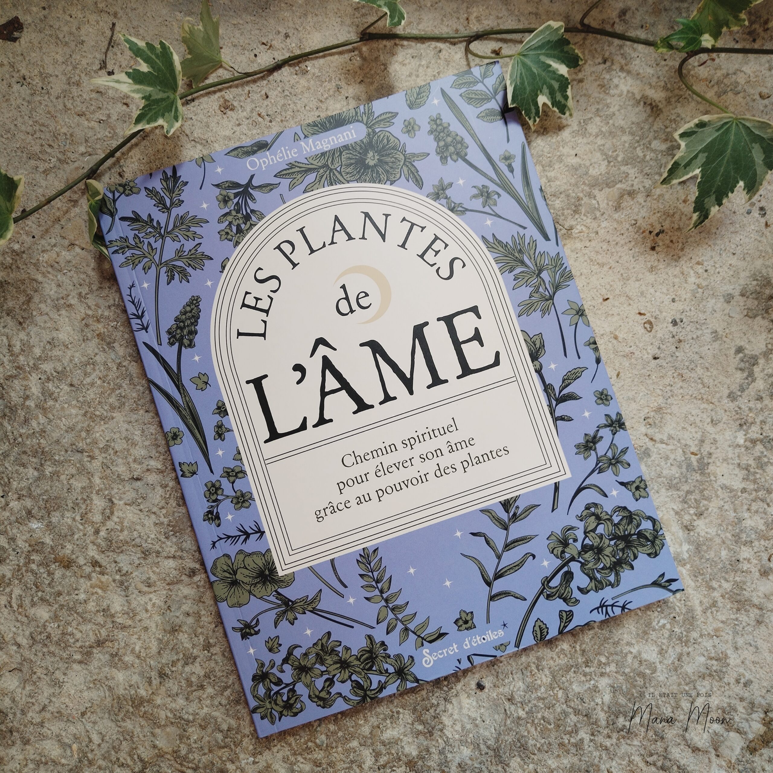 Livre Les Plantes de l'Âme d'Ophélie Magnani, un guide spirituel proposant un cheminement en sept étapes pour élever son âme grâce au pouvoir des plantes, des rituels et des infusions.
