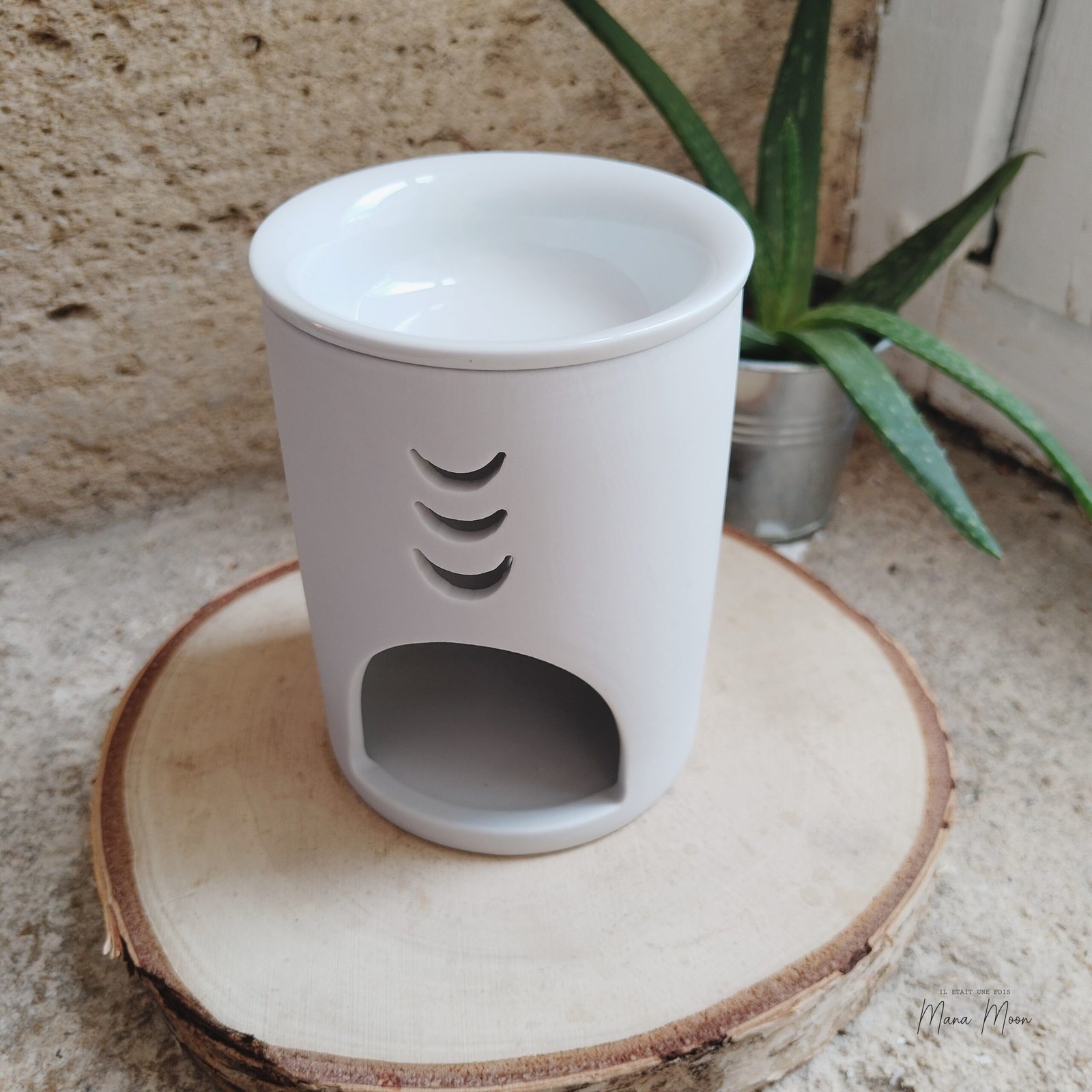 BRÛLEUR À PARFUM BLANC - PHASE DE LA LUNE – Image 2