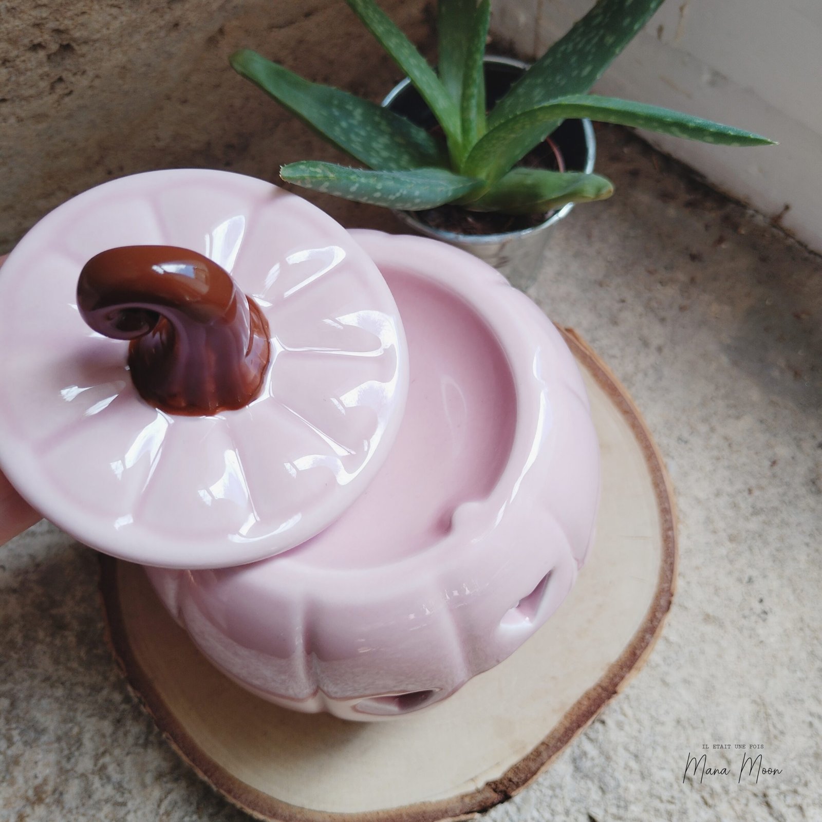 BRÛLEUR À PARFUM CITROUILLE ROSE – Image 2