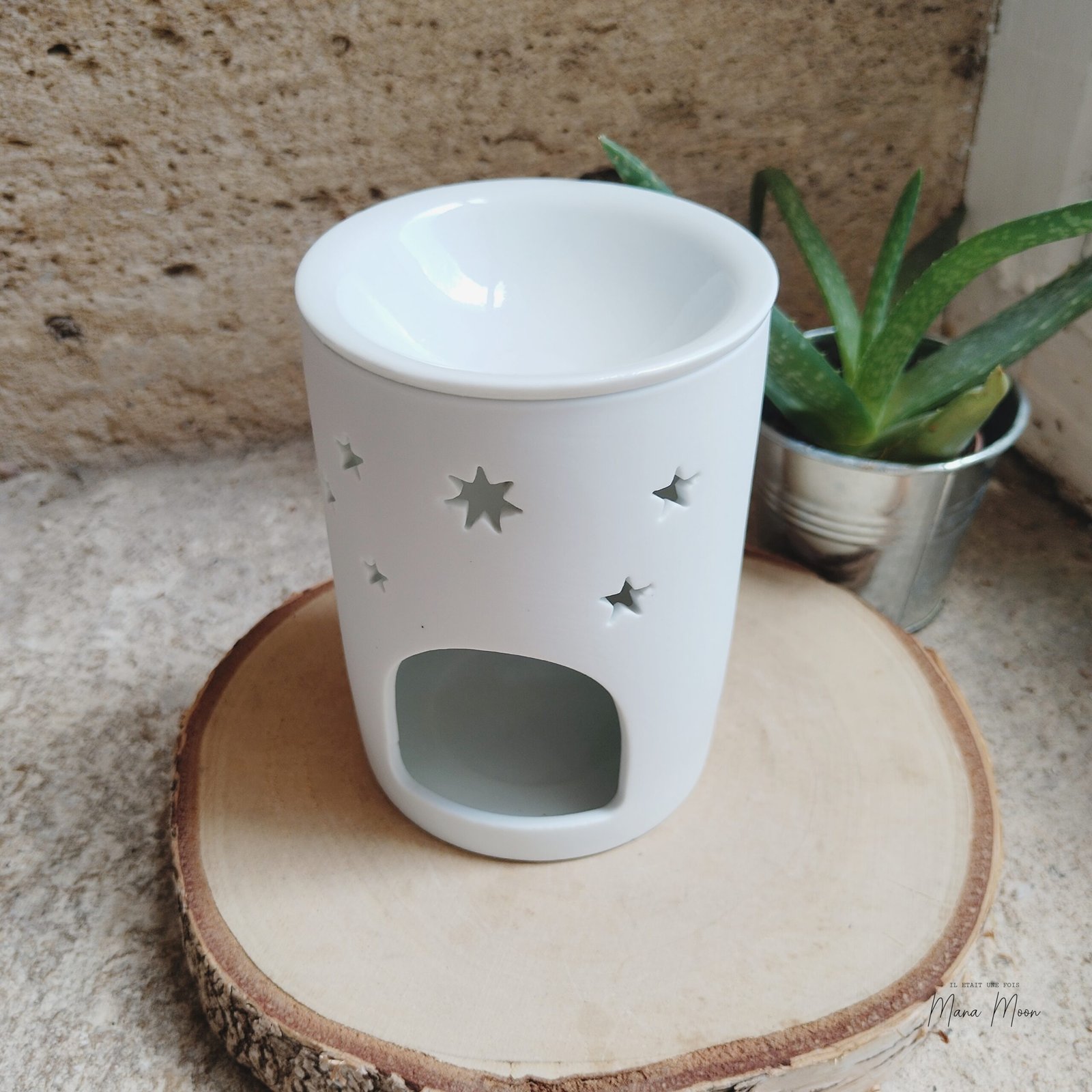 BRÛLEUR À PARFUM BLANC - SOLEIL ET LUNE – Image 2
