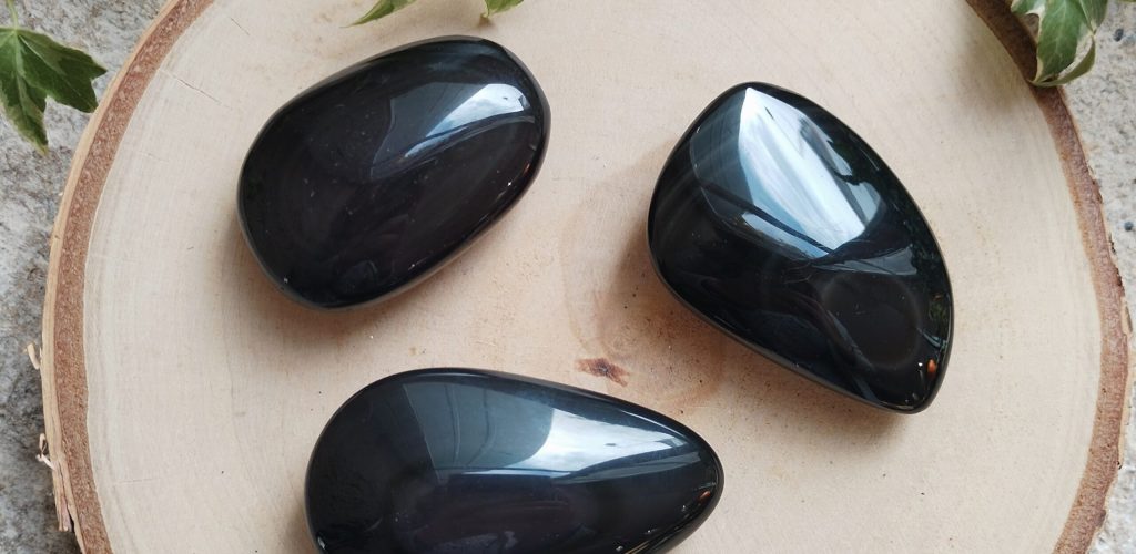 galets d'obsidienne oeil céleste